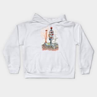 The buckets fountain of Wellington , New Zealand Kids Hoodie